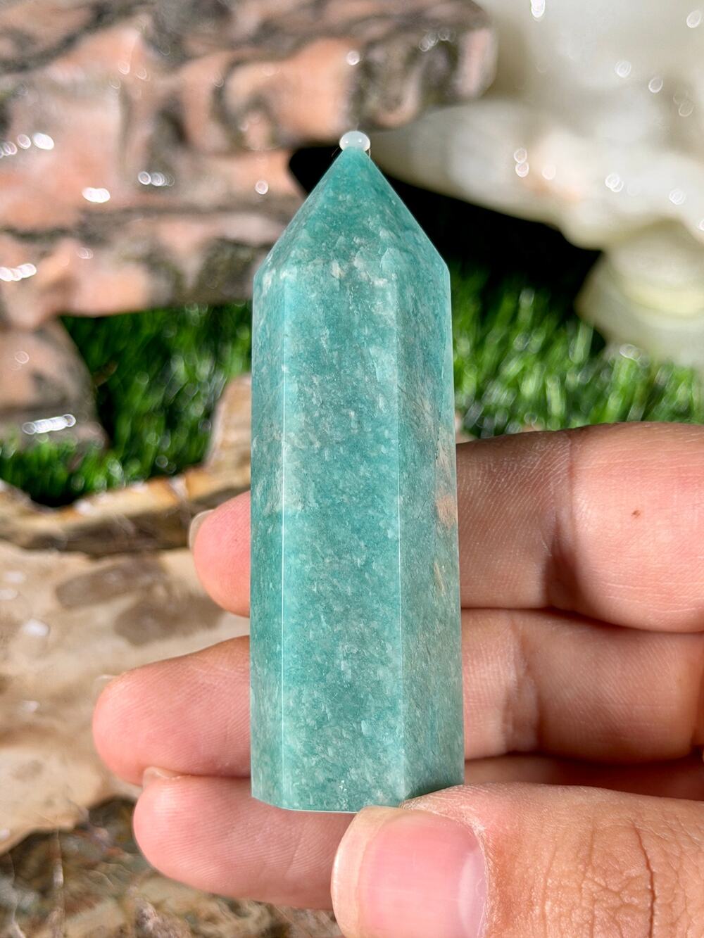 Amazonite Crystal Tower 2.75 in 2.1 oz